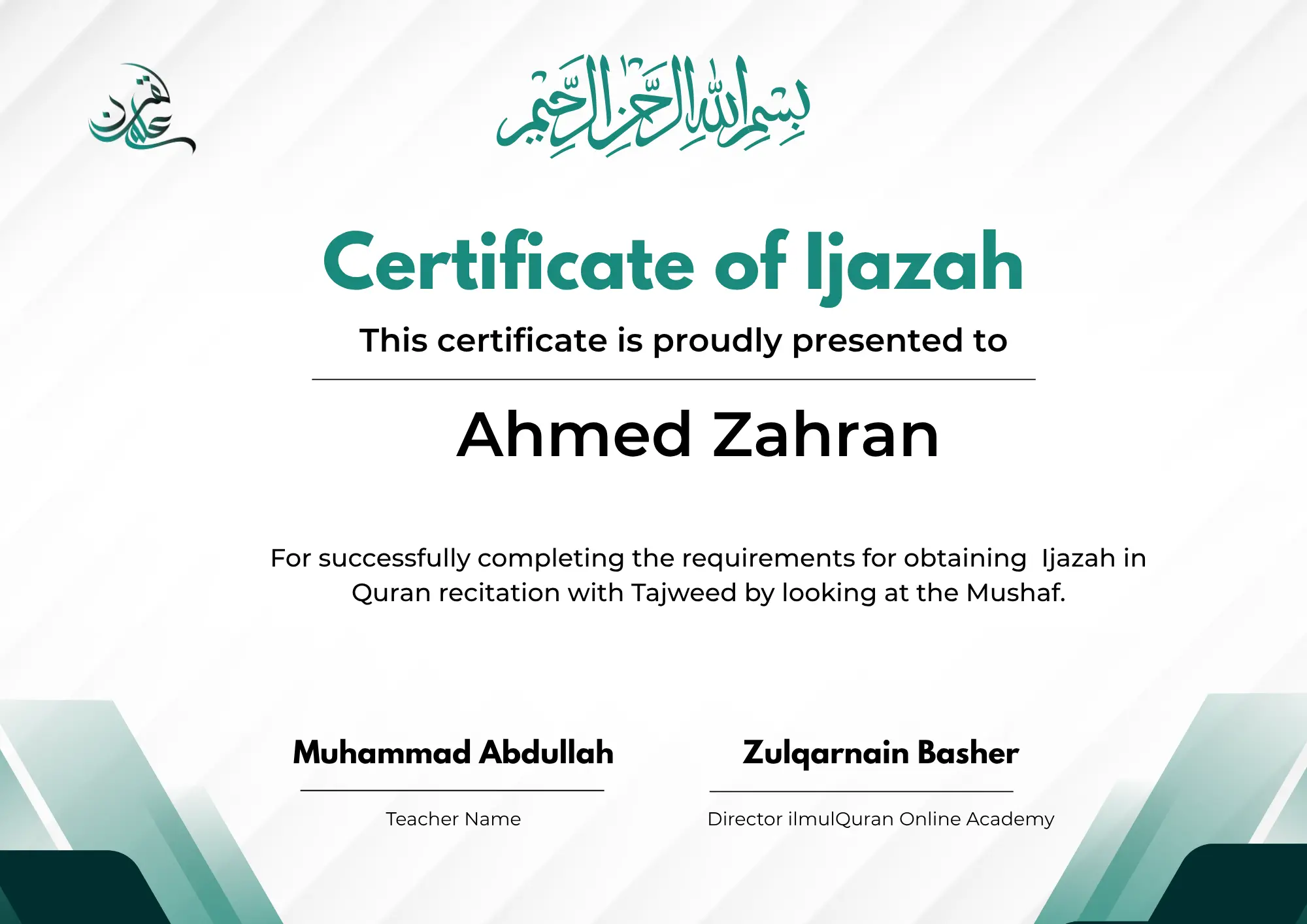 Online Ijazah Course